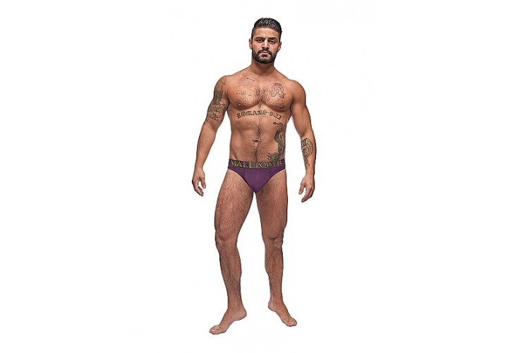 Male Power Avant-Garde Enhancer Thong Purple