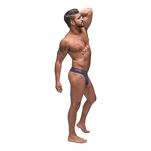 Μπλε Ανδρικό Εφαρμοστό Στρινγκ - Male Power Avant Garde Enhancer Thong Blue