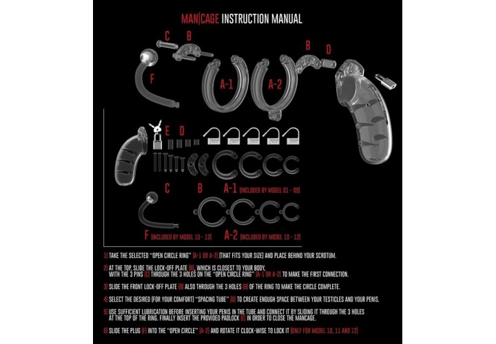 Κλουβί Πέους Με Πρωκτική Σφήνα - ManCage 10 Chastity Cock Cage With Anal Plug 9cm