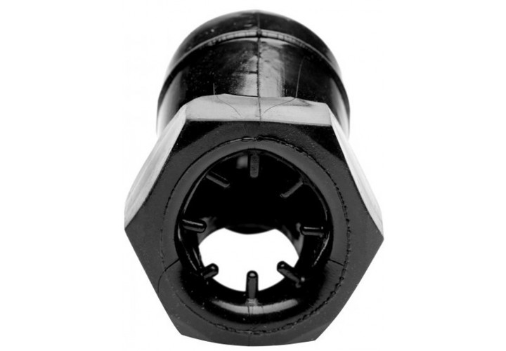 Μαύρο Ελαστικό Κλουβί Πέους - XR Master Series Detained Black Restrictive Chastity Cage 8cm