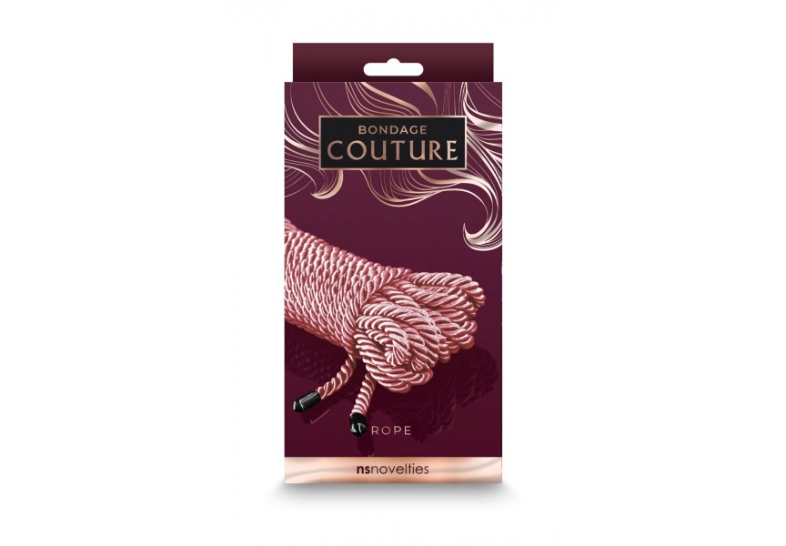 Ns Novelties Bondage Couture Rope Rose Gold 7.6m