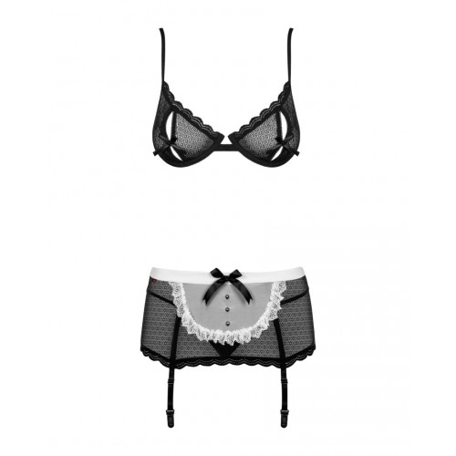 Γυναικεία Στολή Καμαριέρας - Obsessive Maidme 5 pc Set Black