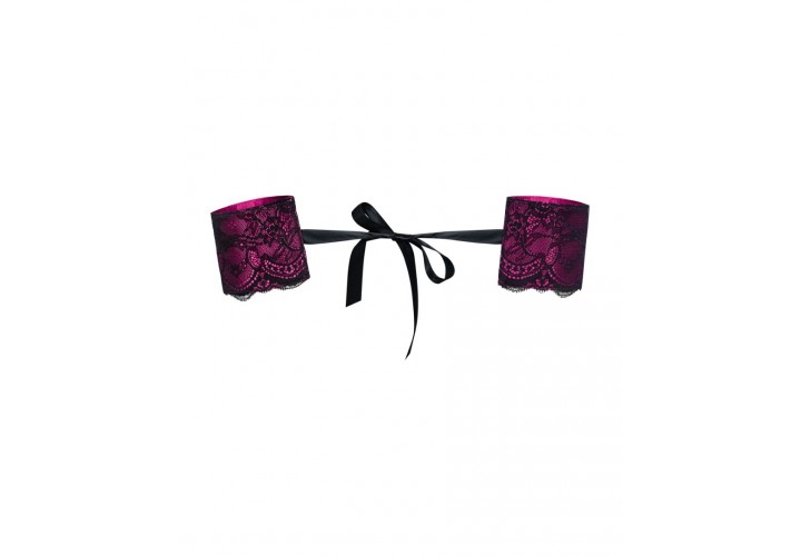 Ροζ Χειροπέδες Με Δαντέλα - Obsessive Roseberry Cuffs Pink 