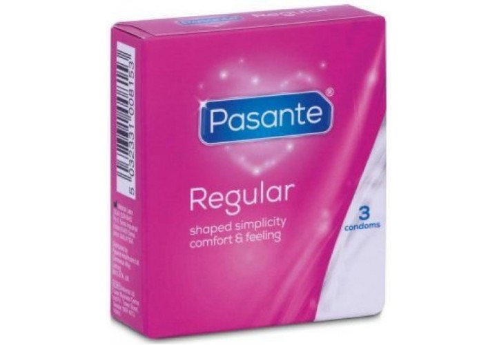 Προφυλακτικά Κανονικά - Pasante Regular Condoms 3 pcs