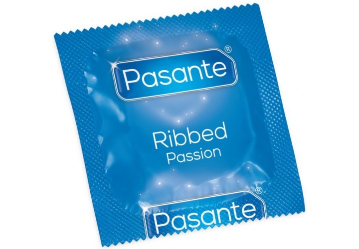 Προφυλακτικά Με Ραβδώσεις - Pasante Ribbed Passion Condoms 3 pcs