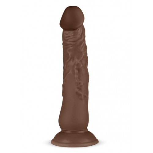 Ρεαλιστικό Ομοίωμα Πέους Με Βεντούζα - Real Fantasy James Realistic Dildo Brown 23cm