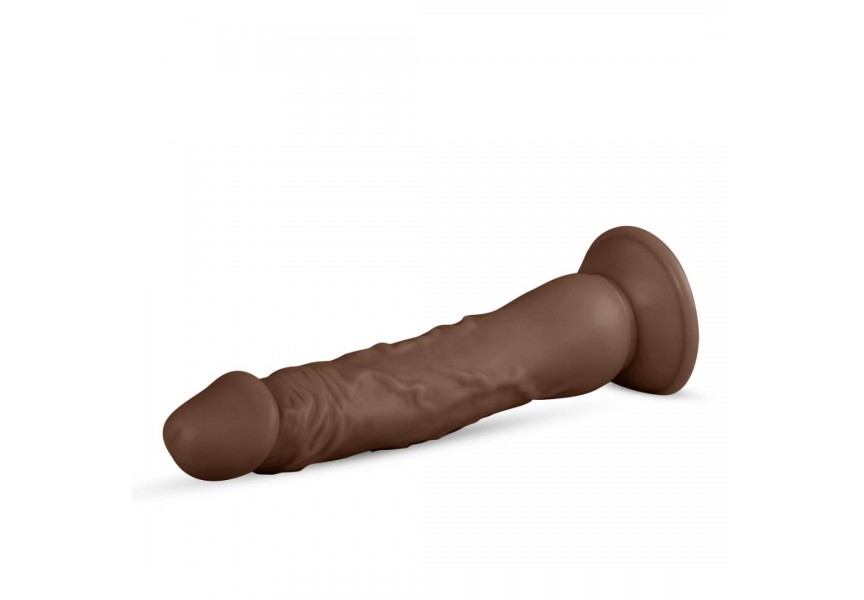 Ρεαλιστικό Ομοίωμα Πέους Με Βεντούζα - Real Fantasy James Realistic Dildo Brown 23cm