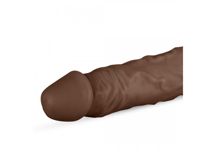 Ρεαλιστικό Ομοίωμα Πέους Με Βεντούζα - Real Fantasy James Realistic Dildo Brown 23cm