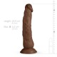 Ρεαλιστικό Ομοίωμα Πέους Με Βεντούζα - Real Fantasy James Realistic Dildo Brown 23cm