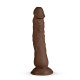 Ρεαλιστικό Ομοίωμα Πέους Με Βεντούζα - Real Fantasy James Realistic Dildo Brown 23cm