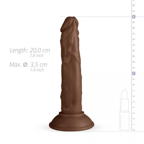 Ρεαλιστικό Ομοίωμα Πέους Με Βεντούζα - Real Fantasy Tyler Realistic Dildo Brown 20cm