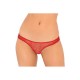 Κόκκινο Γυναικείο Ανοιχτό Δαντελωτό Κιλοτάκι - Rene Rofe Pure NV Crotchless Panty Red