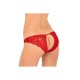 Rene Rofe Pure NV Crotchless Panty Red