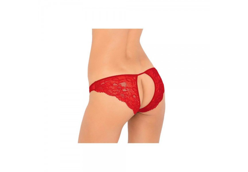 Rene Rofe Pure NV Crotchless Panty Red