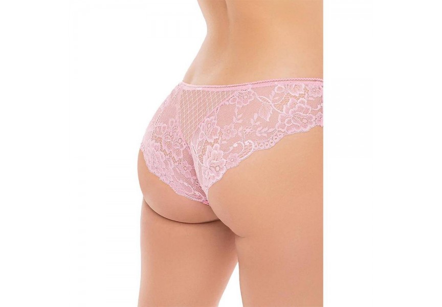 Rene Rofe Surrender Crotchless Panty Pink