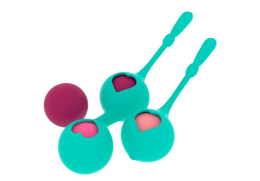 Σετ Κολπικές Μπάλες Σιλικόνης - Rithual Deva Pelvic Training Kegel Beads Aqua Green