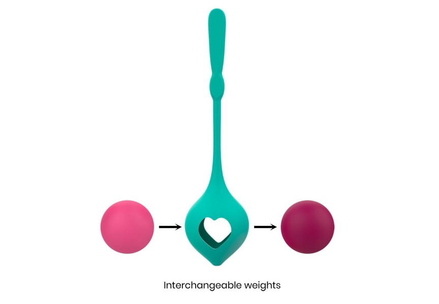 Σετ Κολπικές Μπάλες Σιλικόνης - Rithual Deva Pelvic Training Kegel Beads Aqua Green