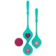 Σετ Κολπικές Μπάλες Σιλικόνης - Rithual Deva Pelvic Training Kegel Beads Aqua Green