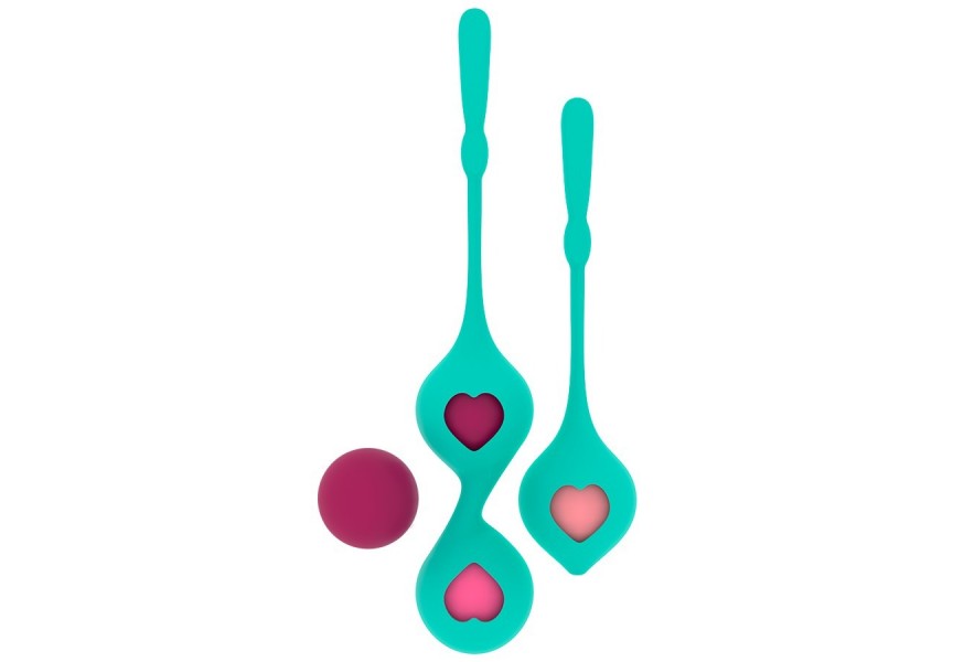 Σετ Κολπικές Μπάλες Σιλικόνης - Rithual Deva Pelvic Training Kegel Beads Aqua Green