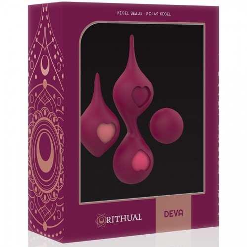 Σετ Κολπικές Μπάλες Σιλικόνης - Rithual Deva Pelvic Training Kegel Beads Orchid