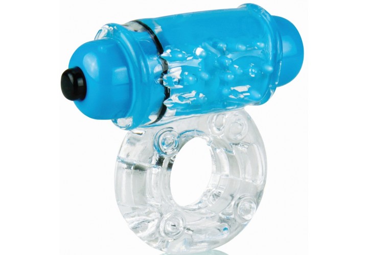 The Screaming O Color Pop Owow Vibrating Cock Ring Blue