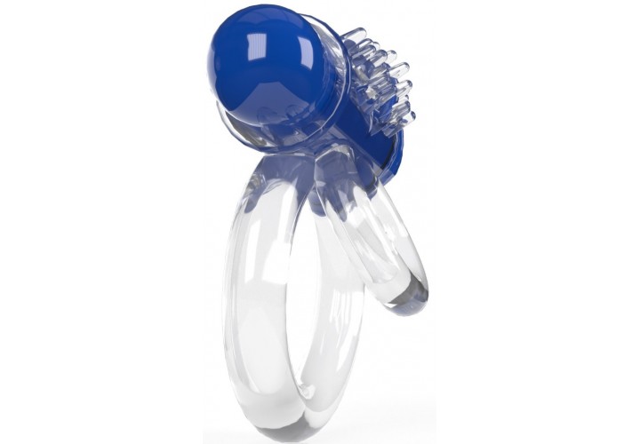 Διπλό Δονούμενο Δαχτυλίδι Πέους Υψηλής Έντασης - The Screaming O Vibrating Cock Ring 4T Double O 6 Blueberry