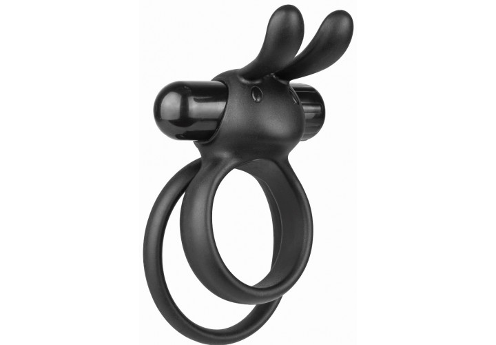 Μαύρο Δονούμενο Δαχτυλίδι Πέους - The Screaming O XL Ohare Rabbit Cockring Black