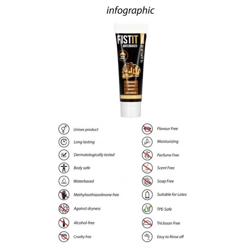 Shots Fist It Waterbased Lubricant 25ml