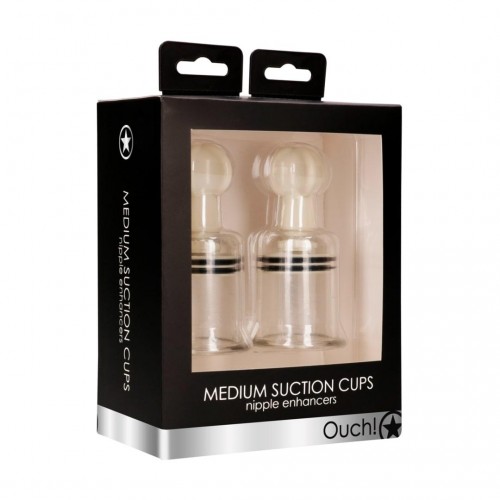 Shots Ouch Nipple Enhancers Suction Cup Medium
