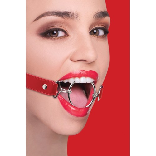 Shots Ouch Ring Gag XL Red
