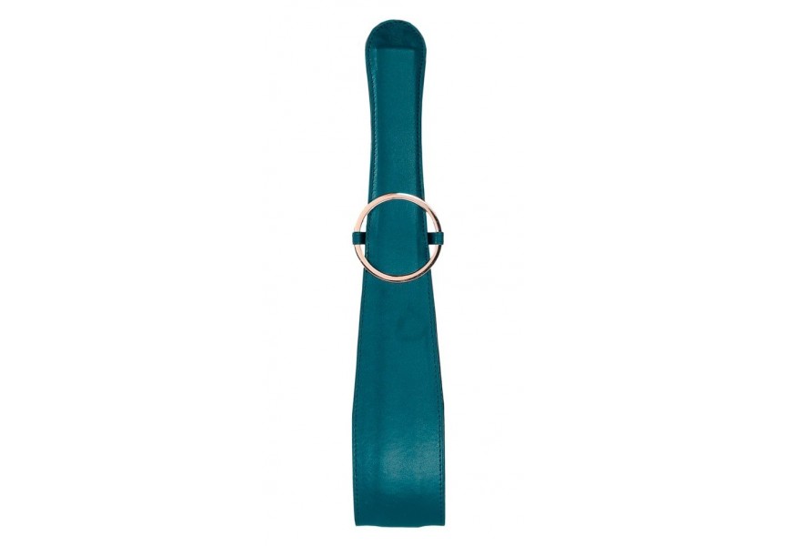 Πράσινο Δερμάτινο Φετιχιστικό Κουπί - Shots Ouch Halo Belt Flogger Green 54cm