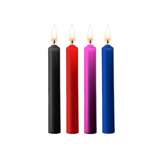 Shots Ouch Teasing Wax Candles Multicolor 4 pcs