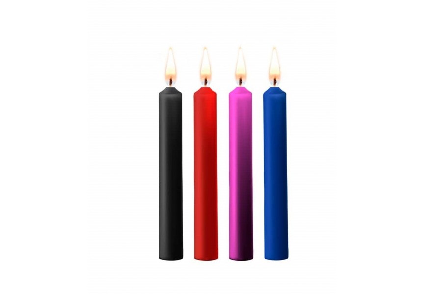 Shots Ouch Teasing Wax Candles Multicolor 4 pcs