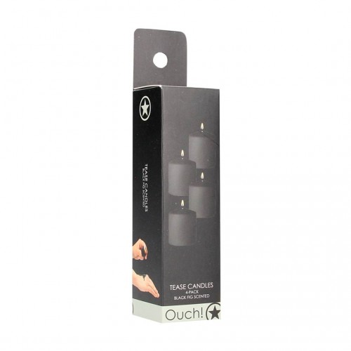 Φετιχιστικά Κεριά Με Άρωμα - Shots Ouch Tease Candles Black 4 pcs