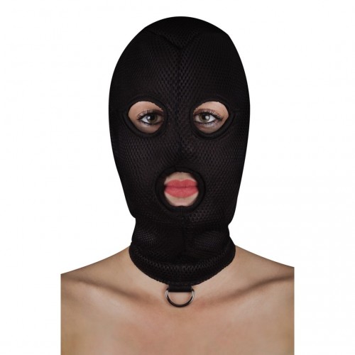 Shots Ouch Extreme Mesh Balaclava With D Ring Black