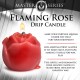 Φετιχιστικό Κερί Παραφίνης Τριαντάφυλλο - Master Series Flaming Rose Drip Candle