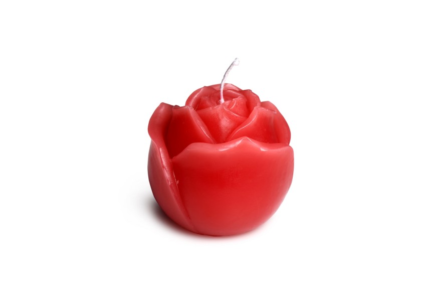 Φετιχιστικό Κερί Παραφίνης Τριαντάφυλλο - Master Series Flaming Rose Drip Candle
