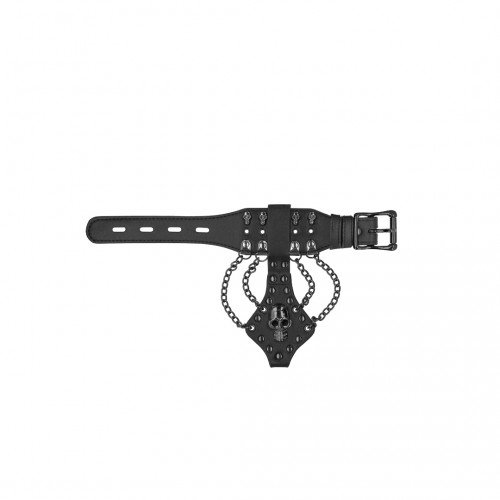 Φετιχιστικό Βραχιόλι Με Νεκροκεφαλές & Αλυσίδες - Shots Ouch Bracelet With Skulls & Chains