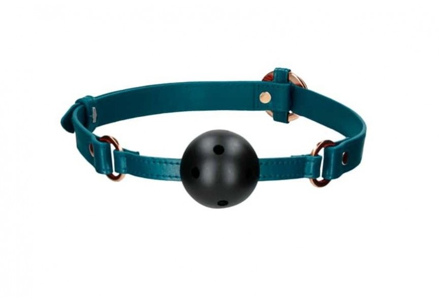 Μαύρο Φίμωτρο Με Τρύπες - Shots Ouch Breathable Ball Gag Luxurious & Fashionable