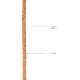 Φυσικό Φετιχιστικό Σχοινί Δεσίματος - Shots Ouch Shibari Rope Brown 5m