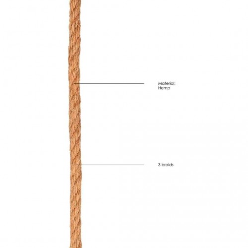 Φυσικό Φετιχιστικό Σχοινί Δεσίματος - Shots Ouch Shibari Rope Brown 10m