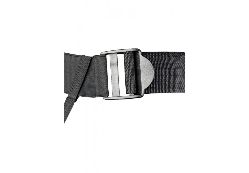 Shots Ouch Textured Curved Hollow Strap On Gunmetal 20cm