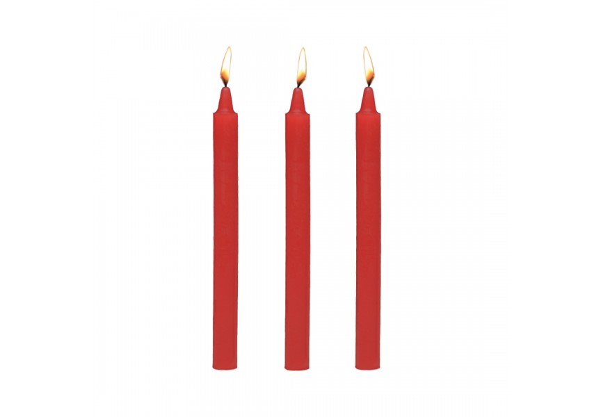 Master Series Dark Drippers Fetish Candles Red 3 pcs