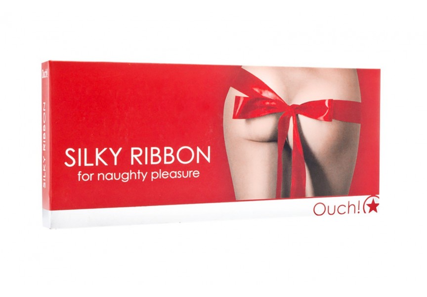Κόκκινο Μεταξωτό Φετιχιστικό Μαντήλι - Shots Ouch Silky Ribbon For Naughty Pleasure Red