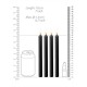 Μαύρα Φετιχιστικά Κεριά Βασανισμού - Shots Ouch Teasing Wax Candles Large Black 4 Pcs