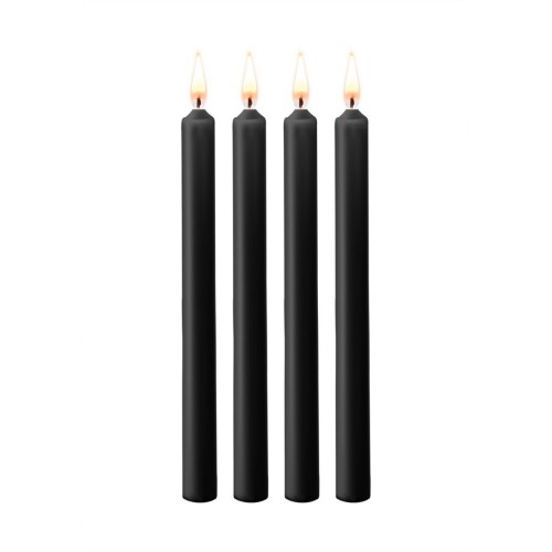 Μαύρα Φετιχιστικά Κεριά Βασανισμού - Shots Ouch Teasing Wax Candles Large Black 4 Pcs