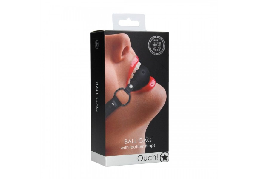 Shots Ouch Fetish Ball Gag Black