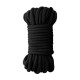 Μαύρο Μεταξωτό Φετιχιστικό Σχοινί Δεσίματος - Shots Ouch Japanese Silk Rope Black 10m