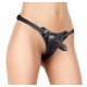 Μαύρο Ομοίωμα Πέους Με Ζώνη - Shots Ouch Strap On Dildo With Adjustable Straps Black 11cm