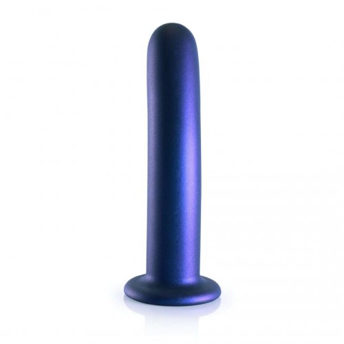 Shots Ouch Smooth Silicone G Spot Dildo Blue 17.7cm